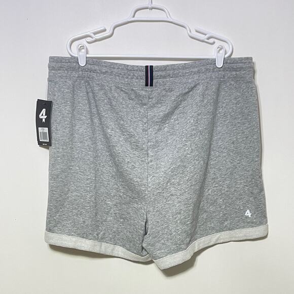 Fourlaps Rush Shorts Womens XXL Gray French Terry Pockets Drawstring Athleisure - Picture 2 of 8